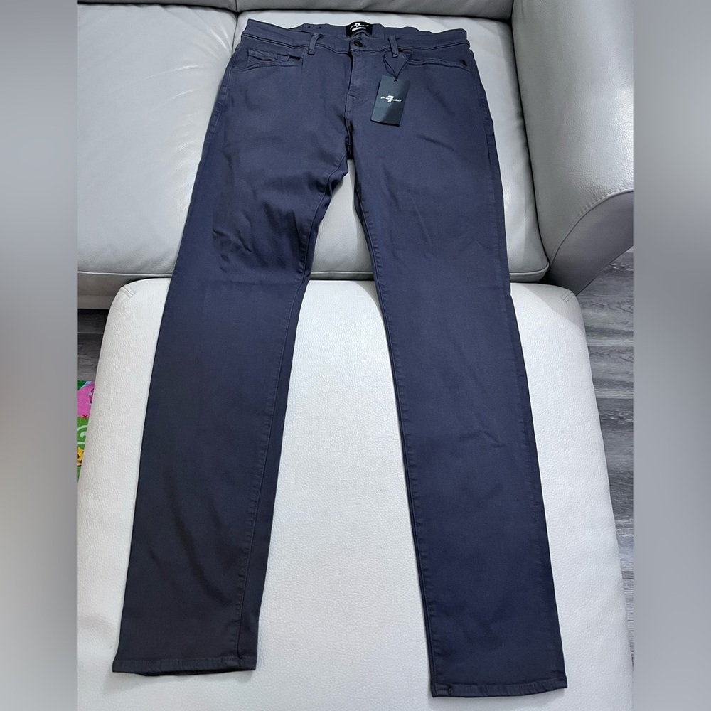 NWT - 7 For All Mankind Men’s Luxe Sport Slim Straight Jeans - Size 34 & 36